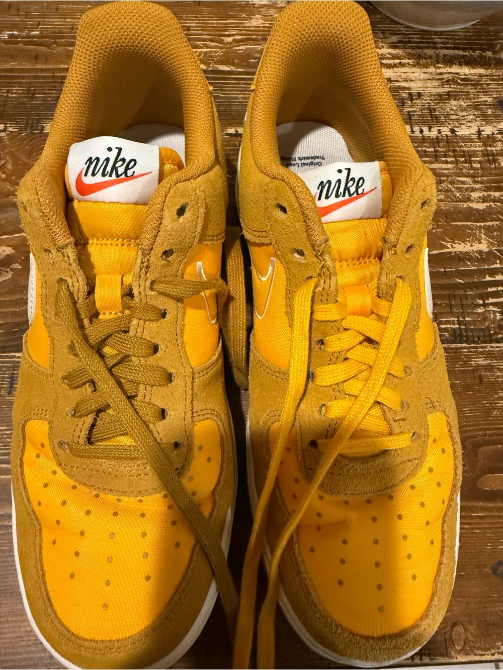 Nike Brown & Yellow Air Force 1